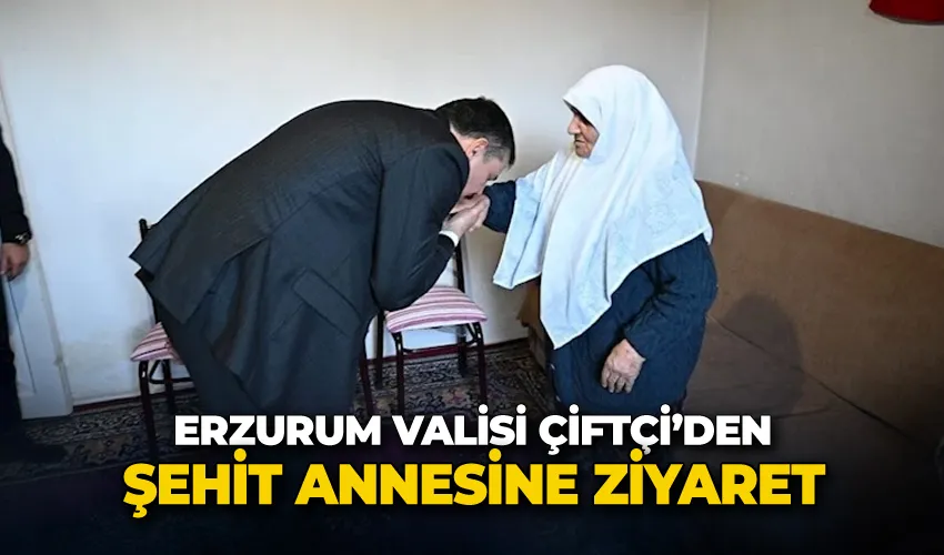 Şehit annesine ziyaret