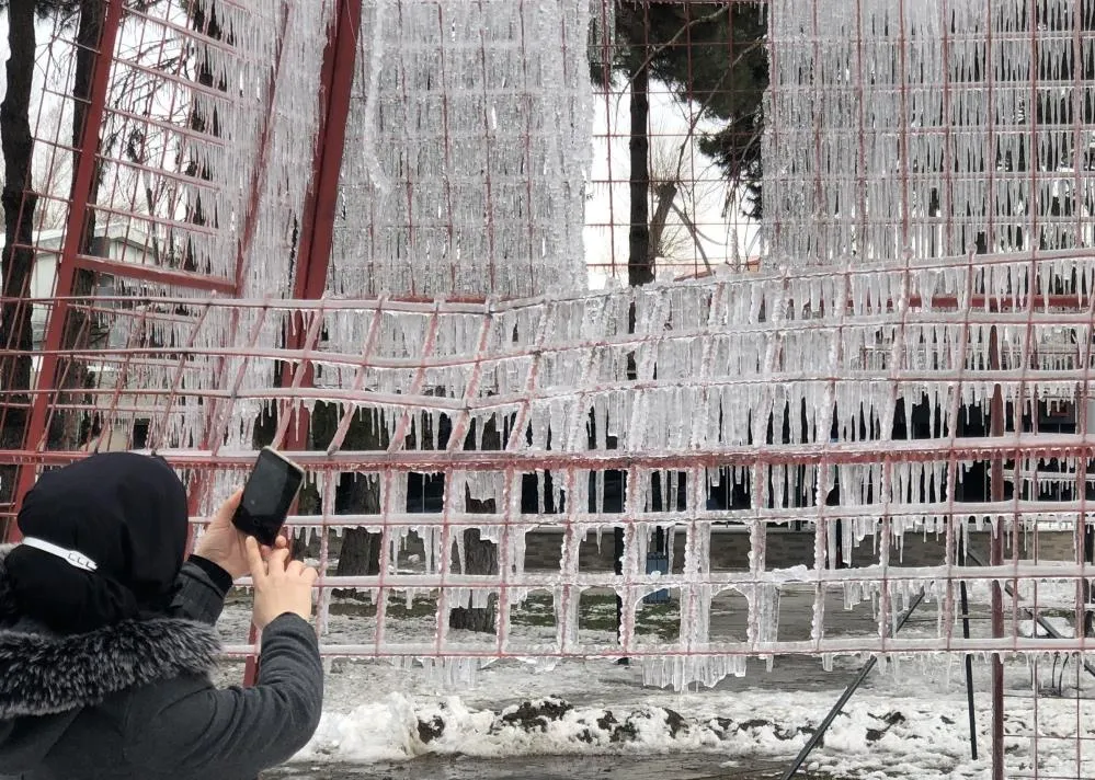 Erzincan’da soğuk hava etkisini sürdürüyor