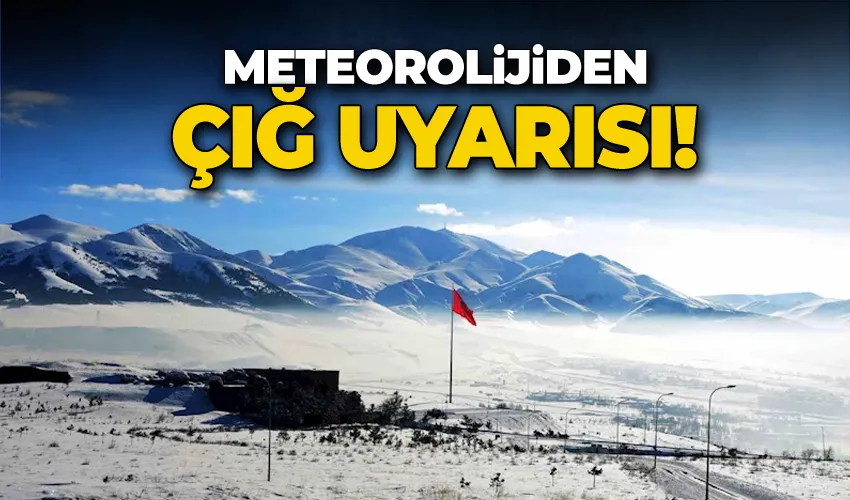 Meteorolijiden çığ uyarısı