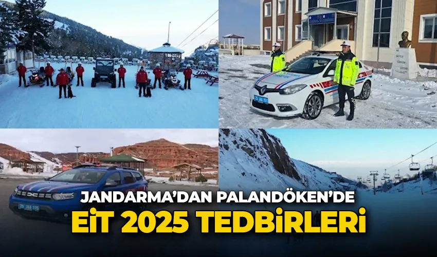 Jandarma’dan Palandöken’de EİT 2025 tedbirleri