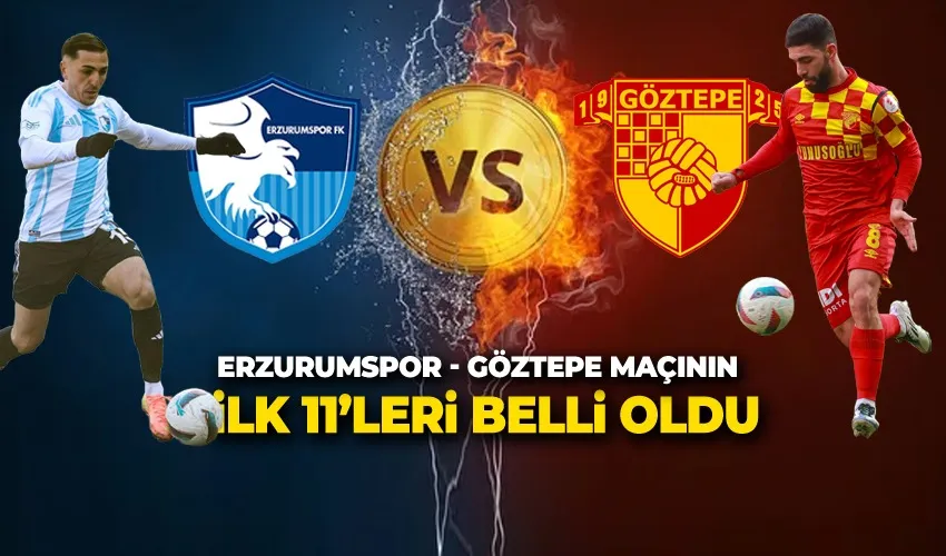 ZTK Erzurumspor - Göztepe Maçının İlk 11