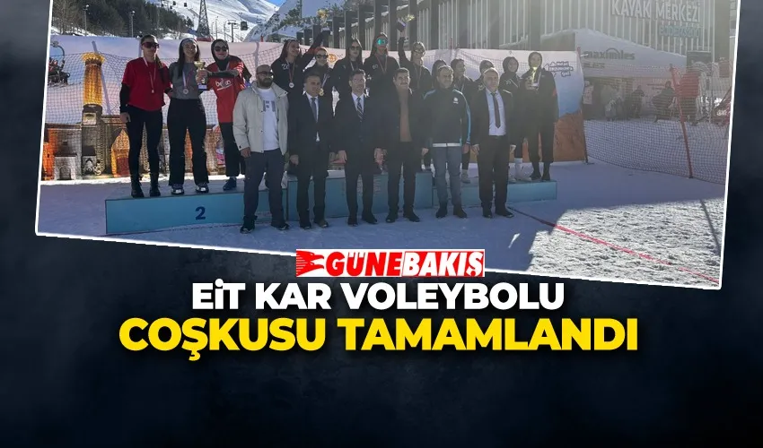 EİT Kar Voleybolu Coşkusu Tamamlandı