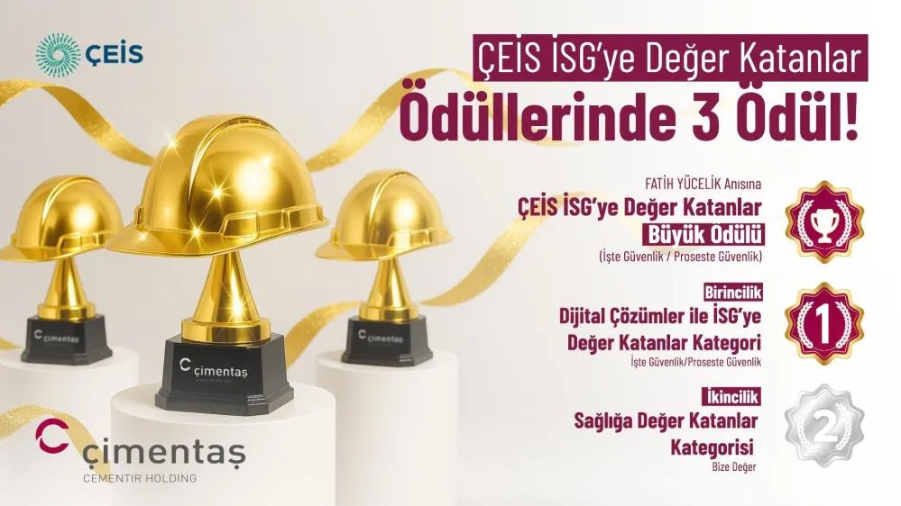 Çimentaş’ın iş sağlığı ve güvenliği alanındaki başarıları üç ödülle taçlandı