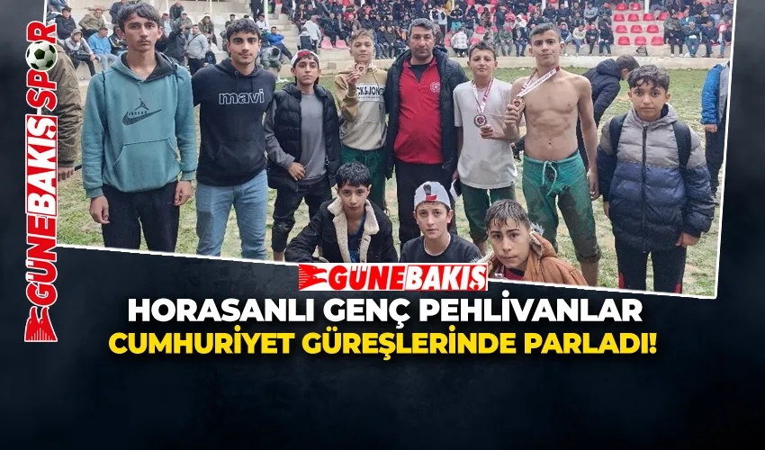 HORASANLI GENÇ PEHLİVANLAR CUMHURİYET GÜREŞLERİNDE PARLADI!