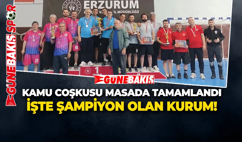 KAMU COŞKUSU MASADA TAMAMLANDI İŞTE ŞAMPİYON OLAN KURUM!