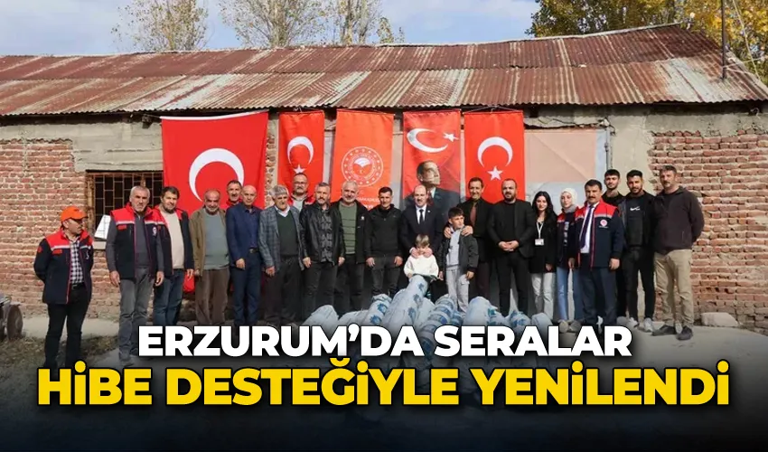 Erzurum’da seralar hibe desteğiyle yenilendi