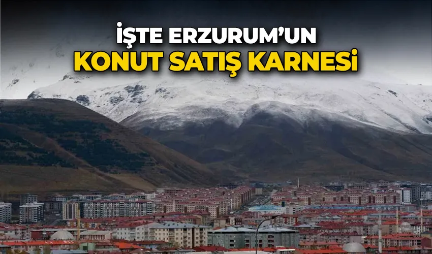 İşte Erzurum’un konut satış karnesi