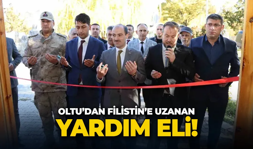 Oltu’dan Filistin’e uzanan yardım eli