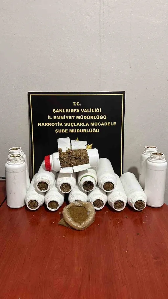 Şanlıurfa’da 7 kilo 150 gram uyuşturucu ele geçirildi