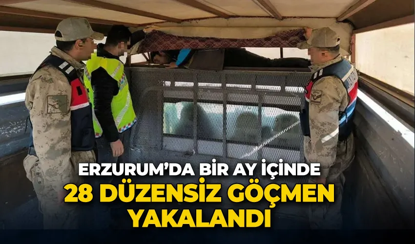 Bir ay içinde 28 düzensiz göçmen yakalandı