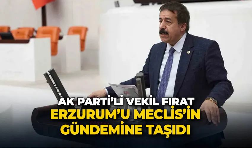 AK Parti’li Vekil Fırat, Erzurum’u Meclis’in gündemine taşıdı
