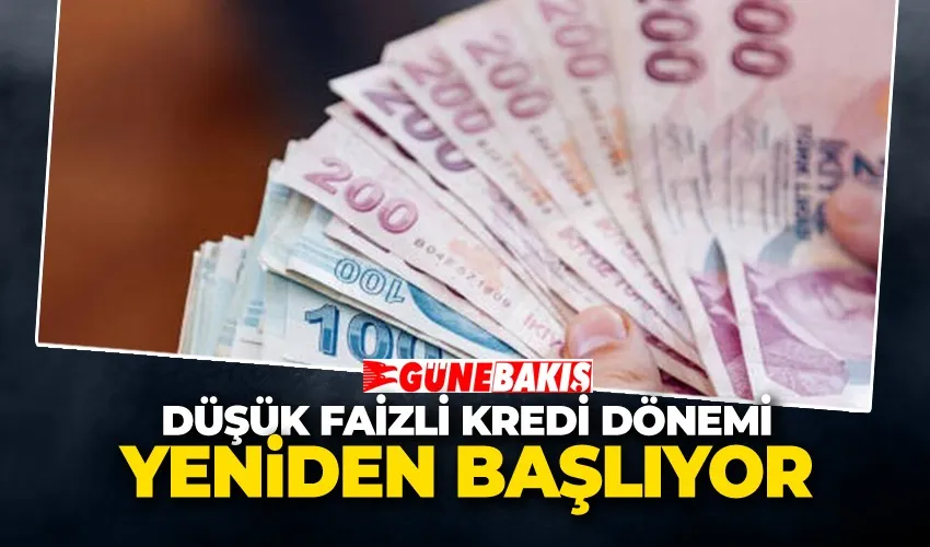 Düşük Faizli Kredi Dönemi Yeniden Başlıyor