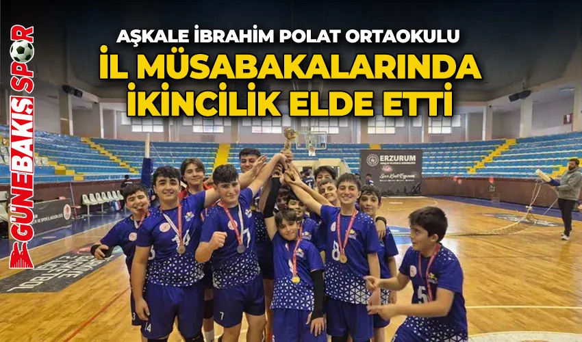 Aşkale İbrahim Polat Ortaokulu il müsabakalarında ikincilik elde etti