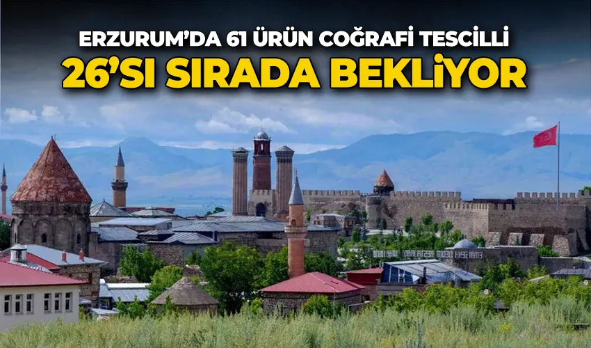 Erzurum’da 61 ürün coğrafi tescilli, 26’sı sırada bekliyor