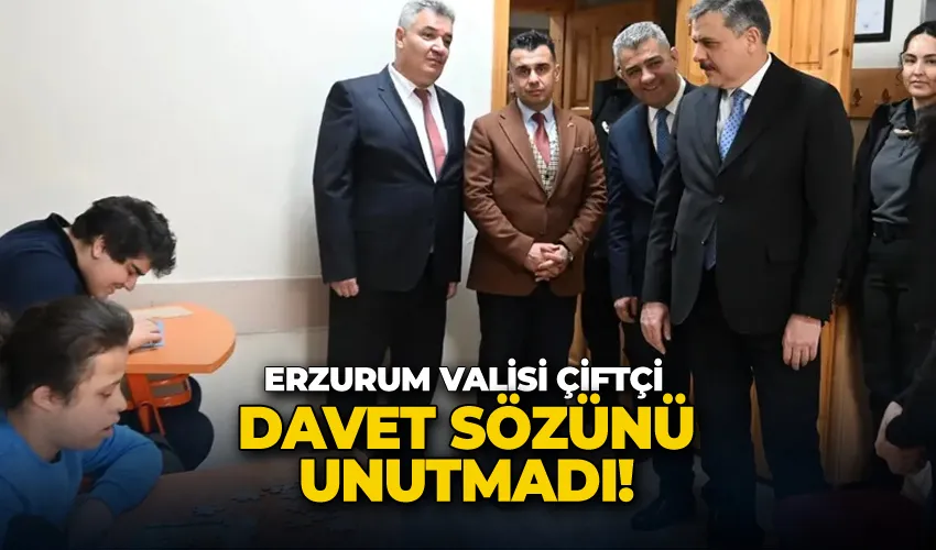 Vali Çiftçi davet sözünü unutmadı