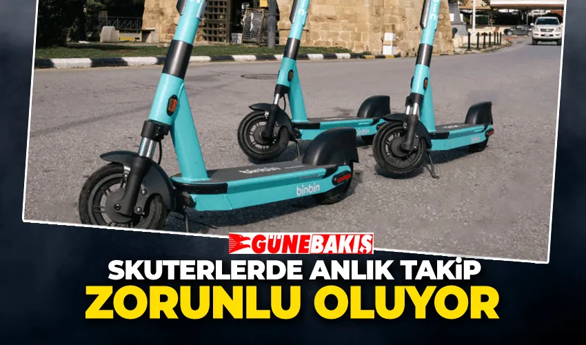 Skuterlerde Anlık Takip Zorunlu Oluyor