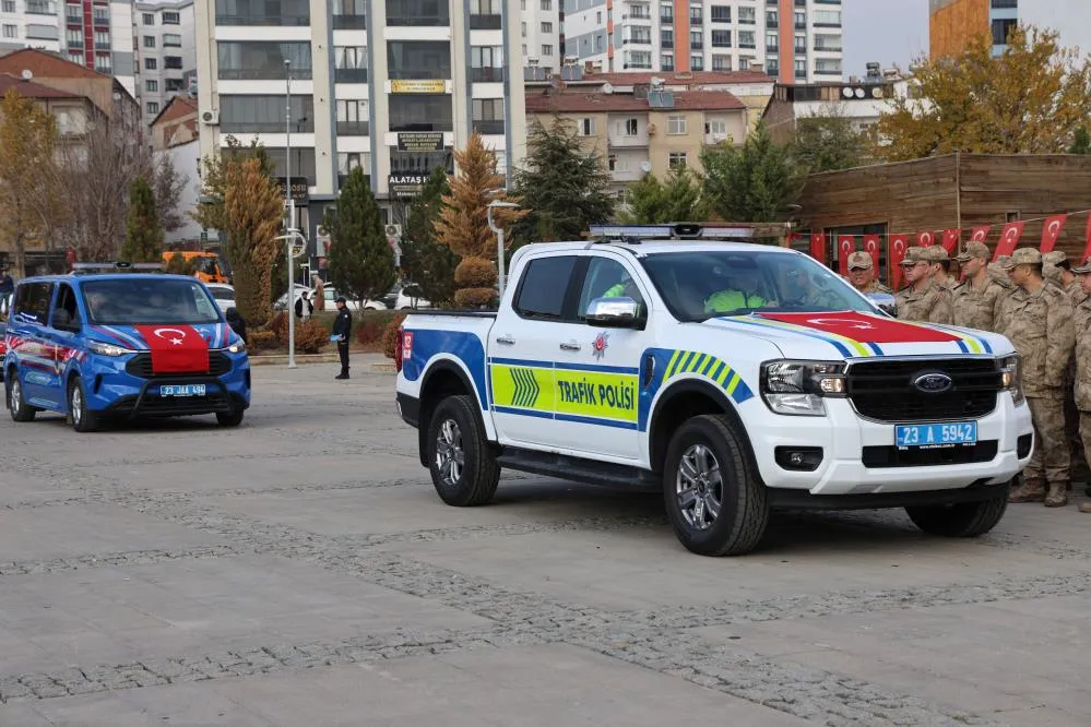 Elazığ’da emniyet ve jandarmaya 84 yeni araç