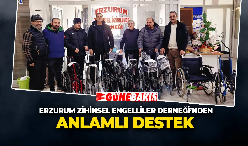 Erzurum Zihinsel Engelliler Derneği’nden Anlamlı Destek