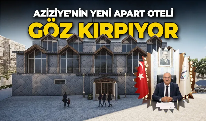 Aziziye’nin yeni apart oteli göz kırpıyor