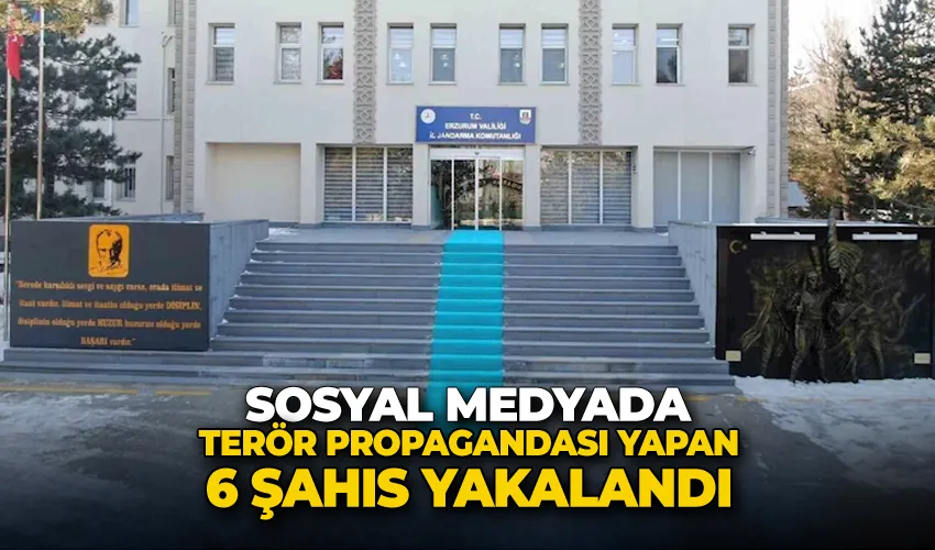 Sosyal medyada terör propagandası yapan 6 şahıs yakalandı