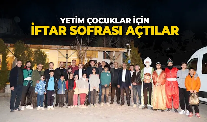 Yetim çocuklar için iftar sofrası açtılar