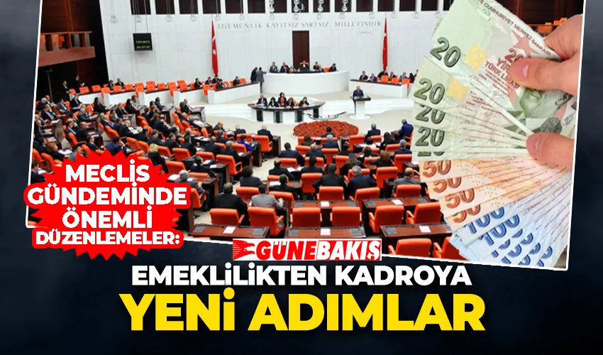 Meclis Gündeminde Önemli Düzenlemeler: Emeklilikten Kadroya Yeni Adımlar