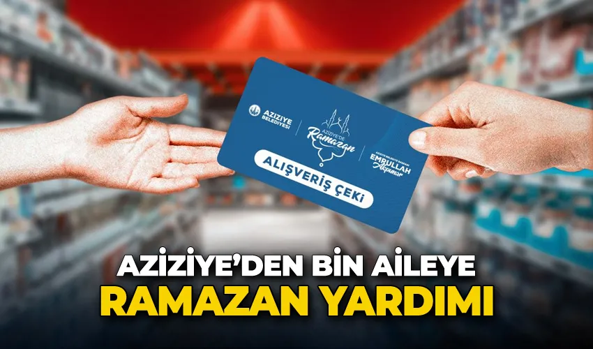 Aziziye’den bin aileye Ramazan yardımı 