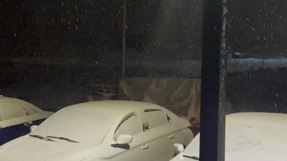 Elazığ’da dolu ve kar yağışı etkili oldu