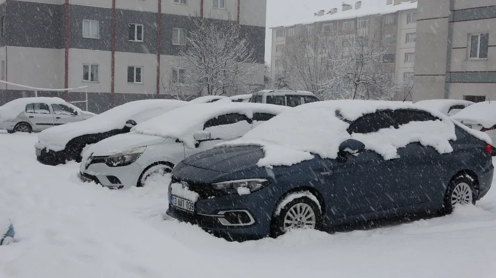Nisanda lapa lapa kar yağışı