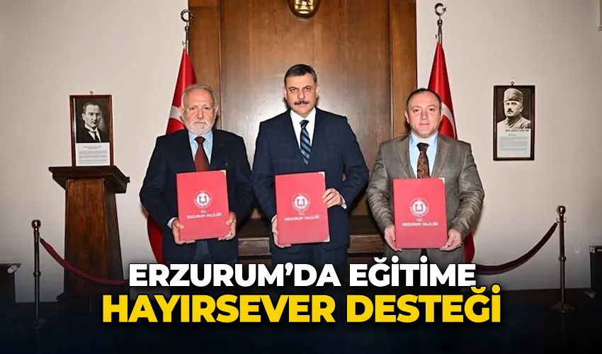 Eğitime hayırsever desteği