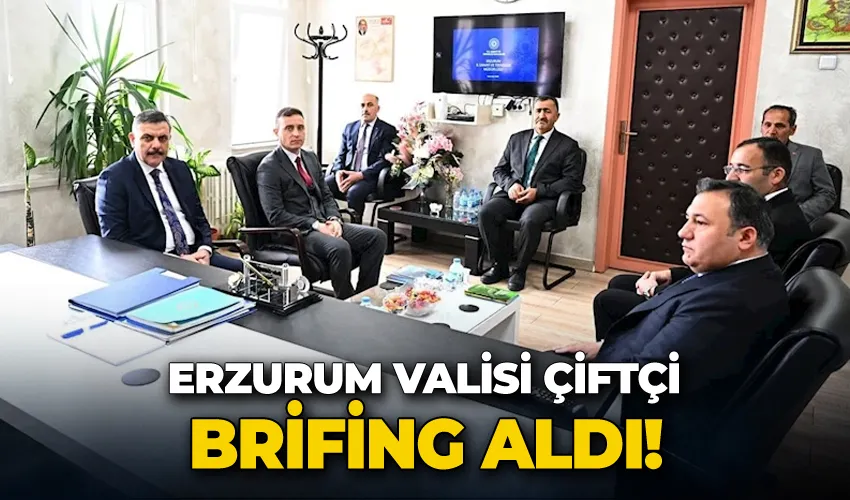 Vali Çiftçi, brifing aldı