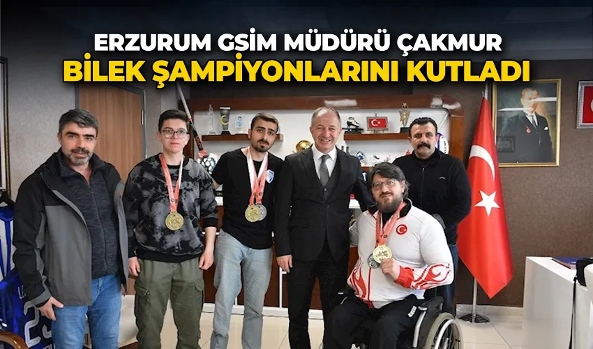 Çakmur bilek şampiyonlarını kutladı