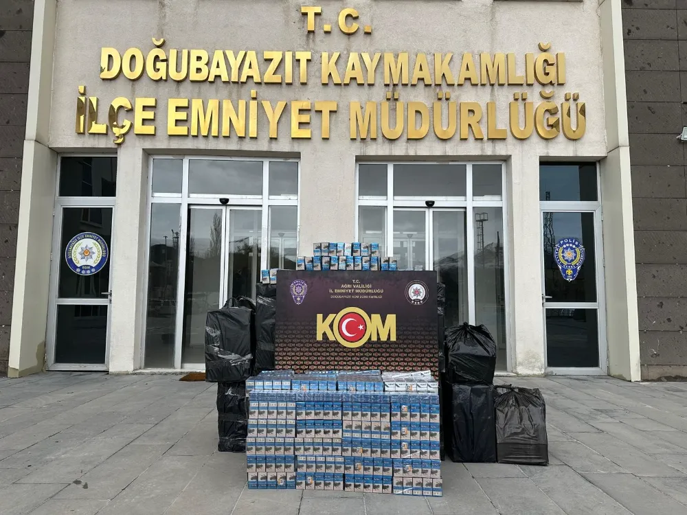 Ağrı’da 10 bin paket kaçak sigara ele geçirildi