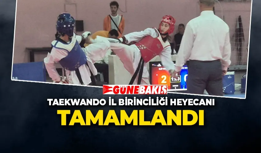 TAEKWANDO İL BİRİNCİLİĞİ HEYECANI TAMAMLANDI