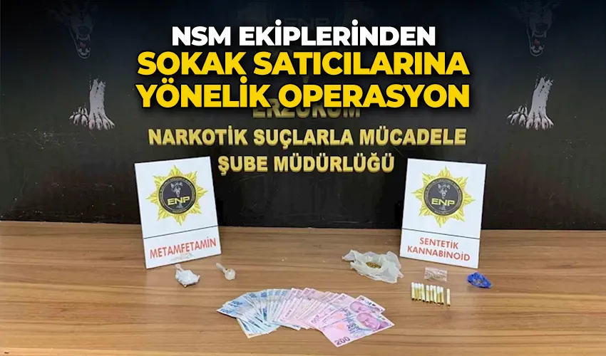 NSM ekiplerinden sokak satıcılarına yönelik operasyon