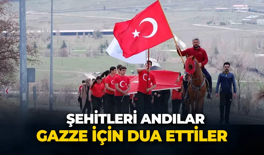 Şehitleri andılar, Gazze için dua ettiler