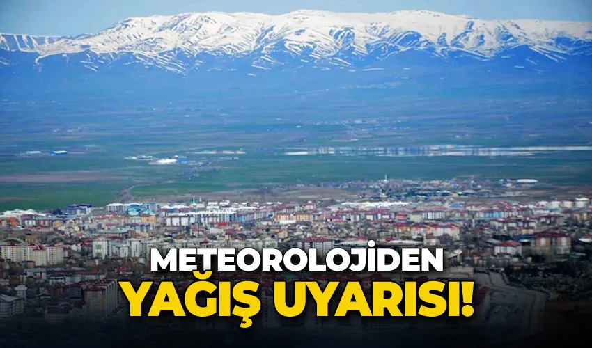 Meteorolojiden yağış uyarısı