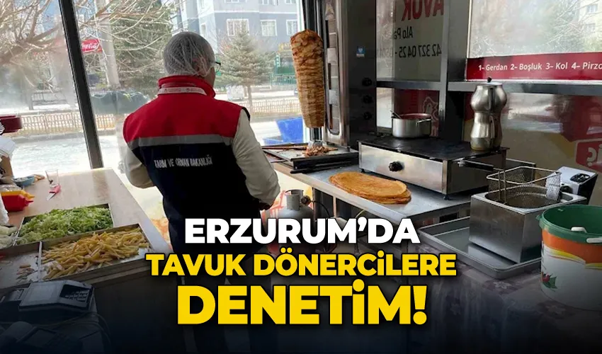 Erzurum’da tavuk dönercilere denetim
