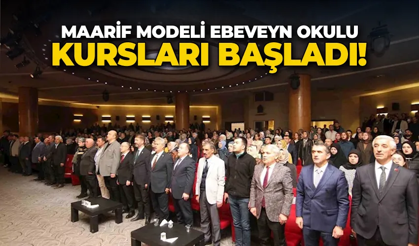 Maarif Modeli Ebeveyn Okulu kursları başladı