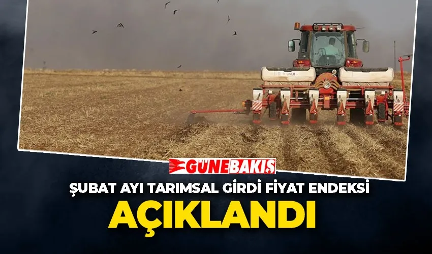 Şubat Ayı Tarımsal Girdi Fiyat Endeksi Açıklandı 