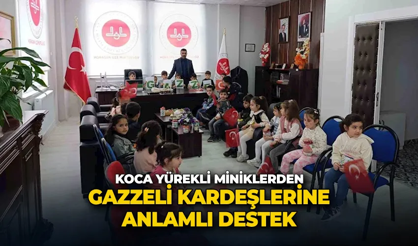Koca yürekli miniklerden Gazzeli kardeşlerine anlamlı destek