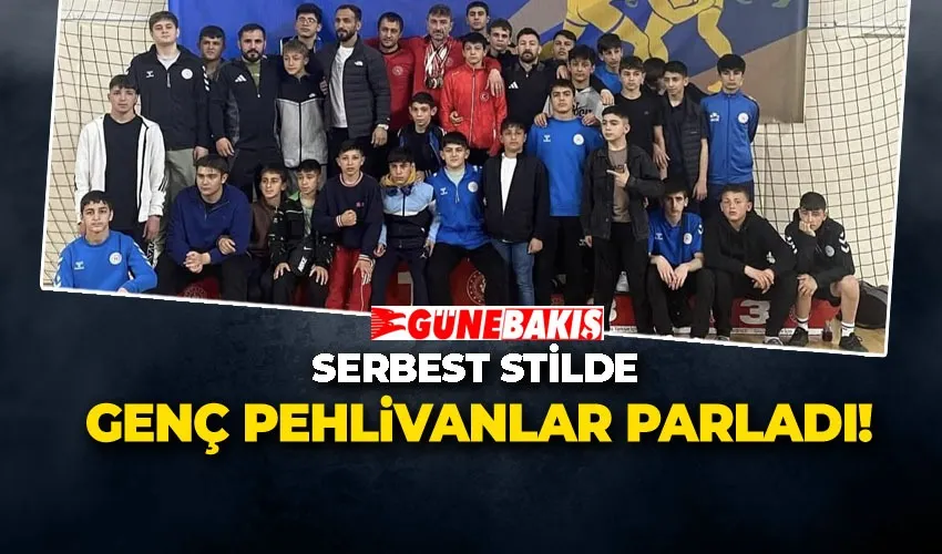 SERBEST STİLDE GENÇ PEHLİVANLAR PARLADI!