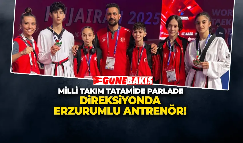 MİLLİ TAKIM TATAMİDE PARLADI! DİREKSİYONDA ERZURUMLU ANTRENÖR!