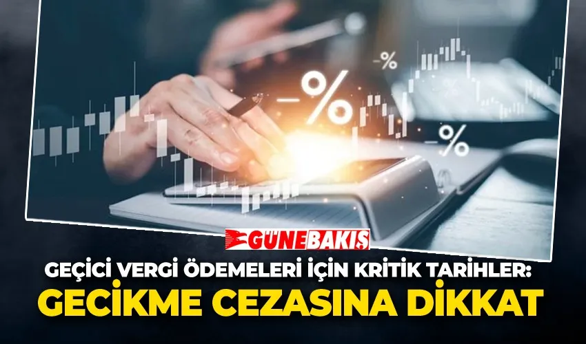 Geçici Vergi Ödemeleri İçin Kritik Tarihler: Gecikme Cezasına Dikkat