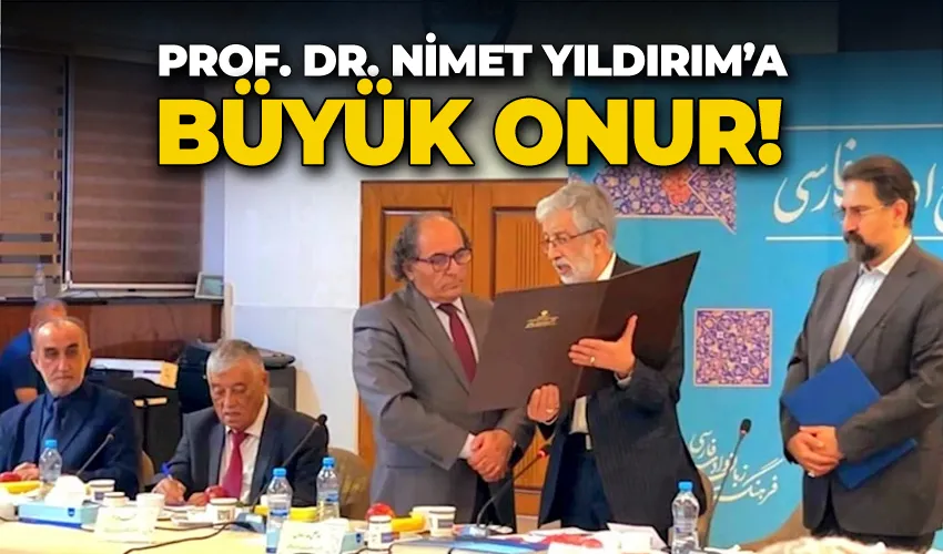 Prof. Dr. Nimet Yıldırım’a büyük onur