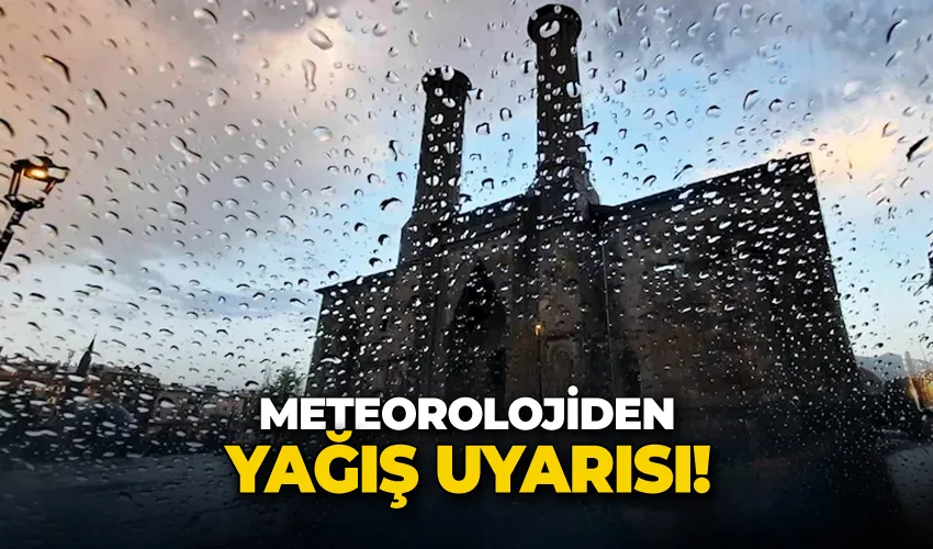 Meteorolojiden yağış uyarısı