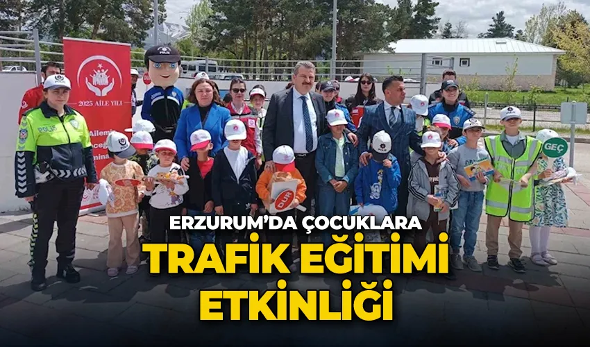 Çocuklara trafik eğitimi etkinliği