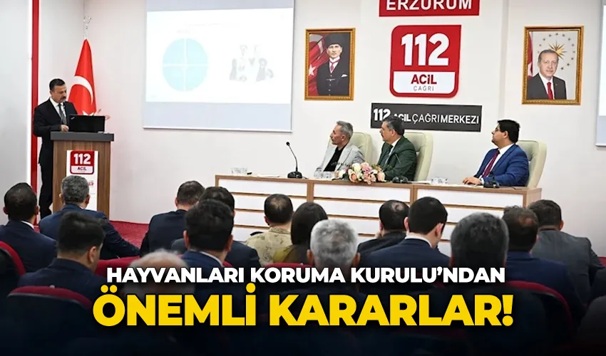 Hayvanları Koruma Kurulu’ndan önemli kararlar