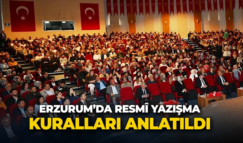 Resmî yazışma kuralları anlatıldı