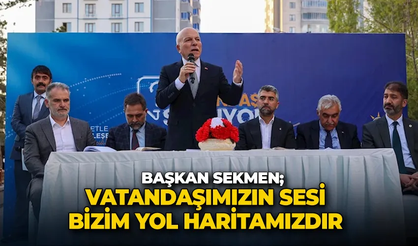 Başkan Sekmen; 